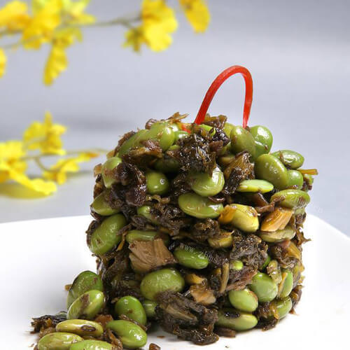 「自制」雪菜炒白虾米