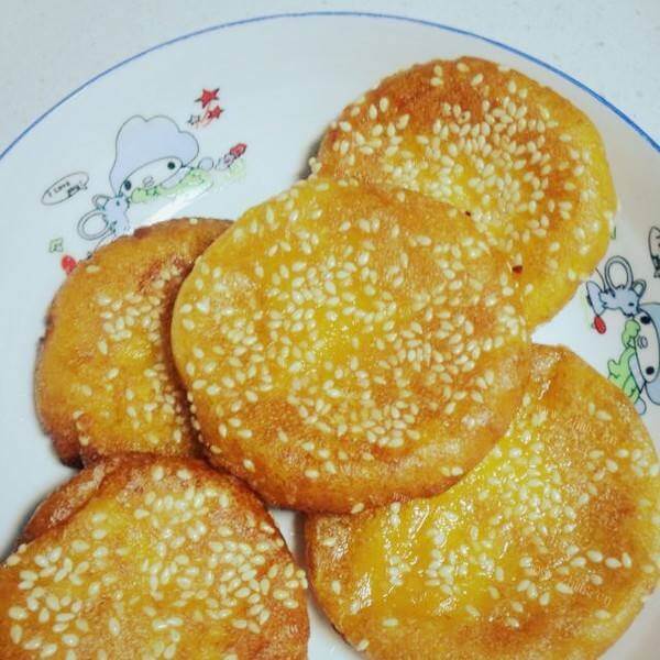 诱人的南瓜芝麻糖饼