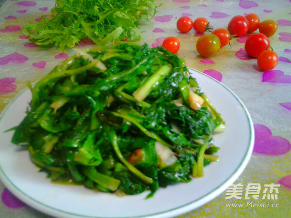 自制蒜蓉苦菊做法图解8)