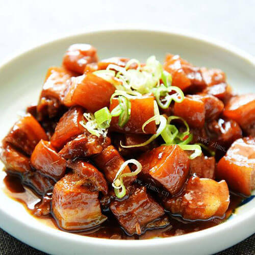 好吃的无油健康红烧肉