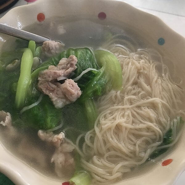 在家做的肉末茄丁伊面