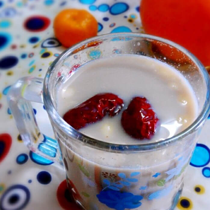 红枣杏仁奶茶（简单版）