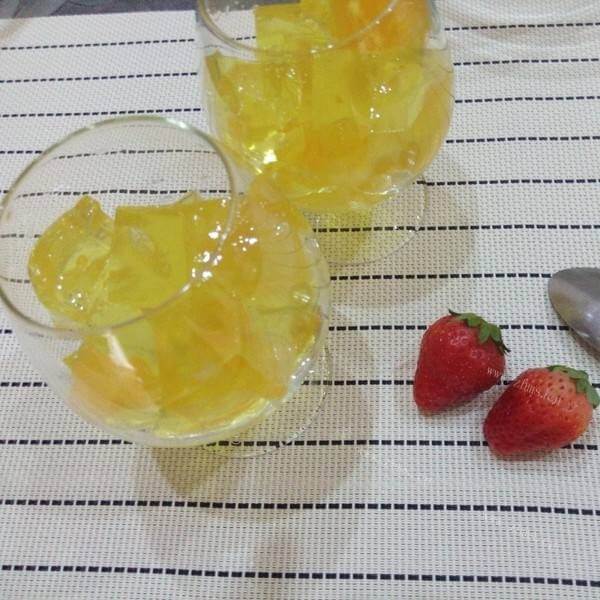 美味的香橙果冻