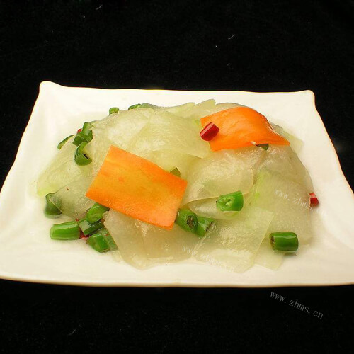 美味的清炒冬瓜