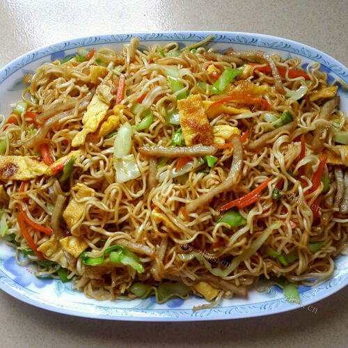 「经典菜」彩椒肉丝炒面
