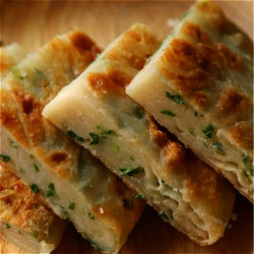 美味的韭菜千层饼