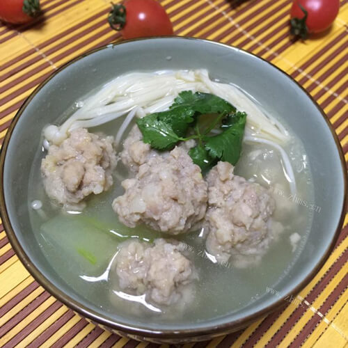美味的冬瓜丸子汤的做法