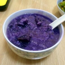 香甜的紫薯粥的做法