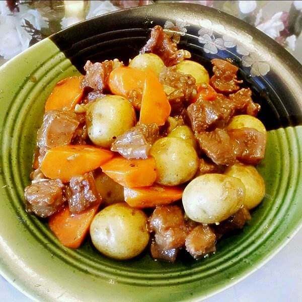 味道不错的土豆牛肉焖饭