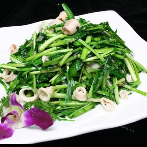 家常淡菜炒韭菜