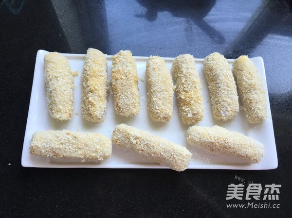美味的芋泥香酥棒做法图解7)