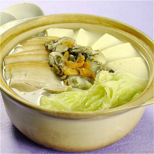 美味好吃的大白菜炖干豆腐