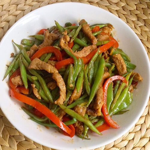简单好吃的豆角炒肉的做法
