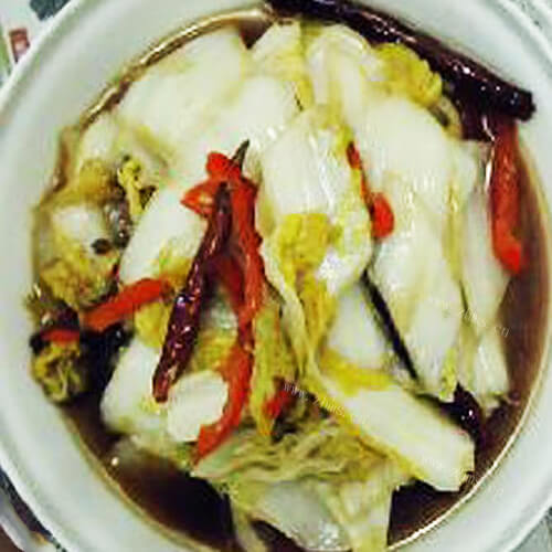 好吃的剁辣椒大白菜