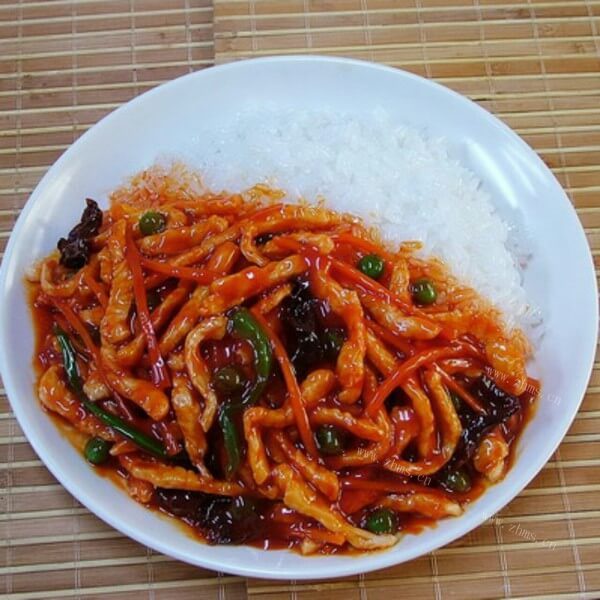 美味的鱼香肉丝