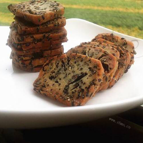 好吃的黑芝麻海苔饼干