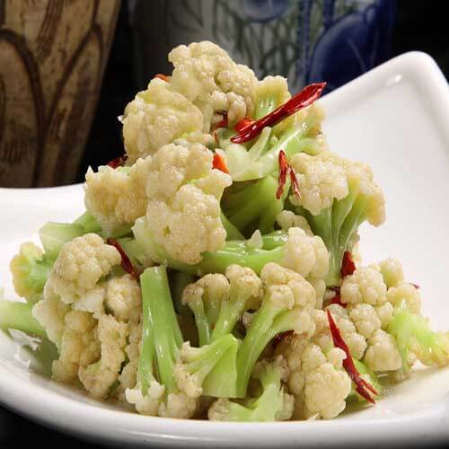 美味的凉拌菜花