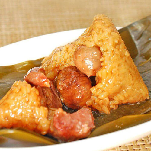 美味的松仁粽