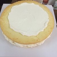 美味的双层奶油蛋糕做法图解7)