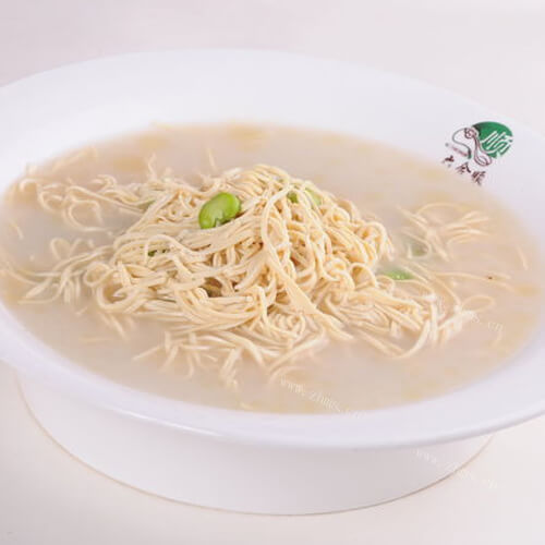 家常鸡汤煮干丝