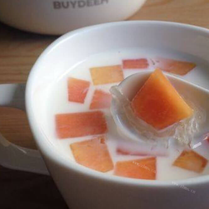 可口的木瓜酸牛奶