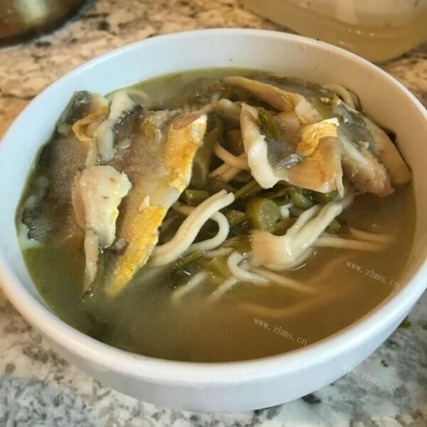 美味的上海黄鱼煨面