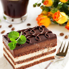 美味的黑森林蛋糕