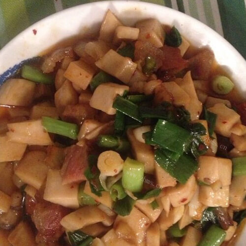 「家常菜」香煎杏鲍菇肉粒