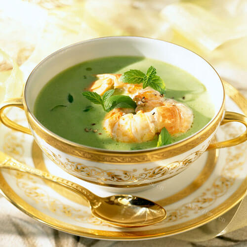 味道不错的冻豆腐豌豆汤