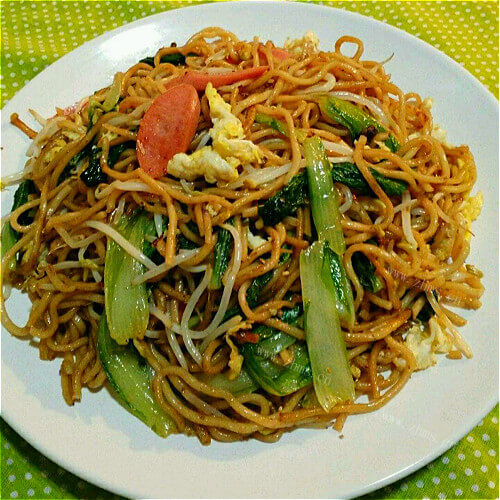 DIY-芽白鸡蛋火腿面