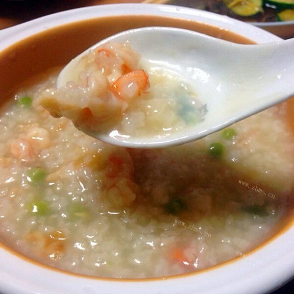 好吃的虾仁粥的做法 
