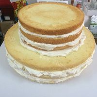 美味的双层奶油蛋糕做法图解8)