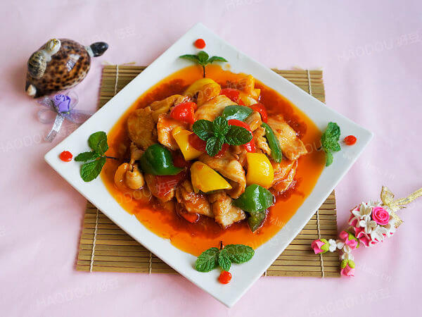 美味的番茄沙司鸡肉片做法图解5)