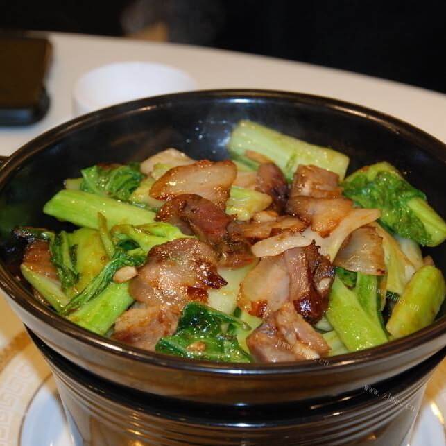 简易版-腊肉芥菜煲
