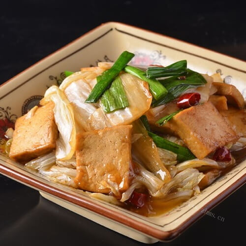 外婆教我做鱼鳔焖白菜