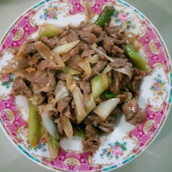 美味的葱爆羊肉的做法