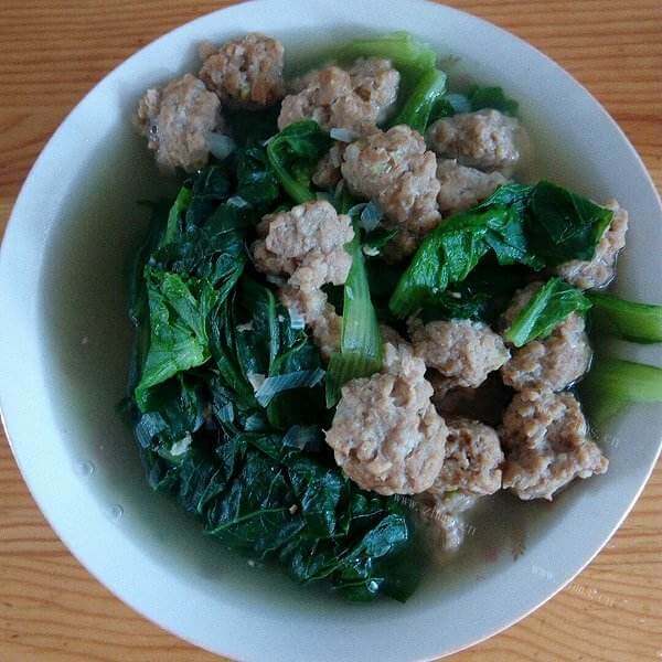家庭版白菜汆丸子