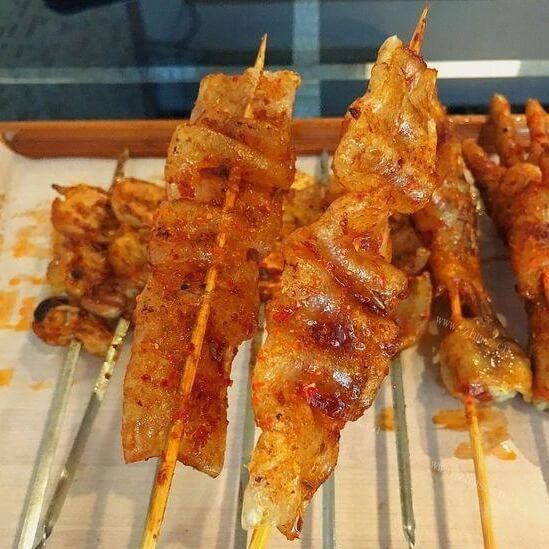 美味的烤猪皮