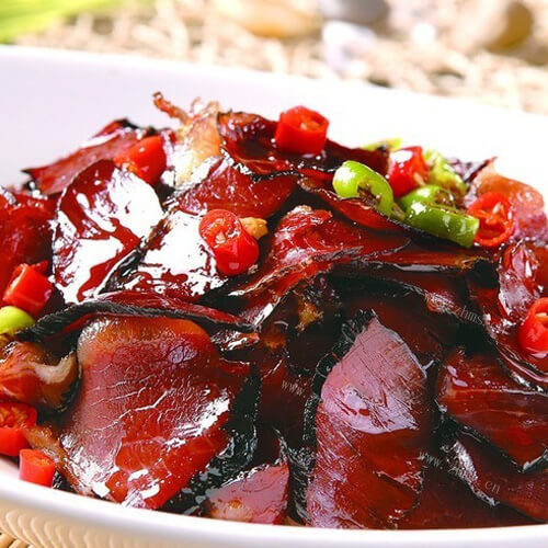 美味的腊牛肉 