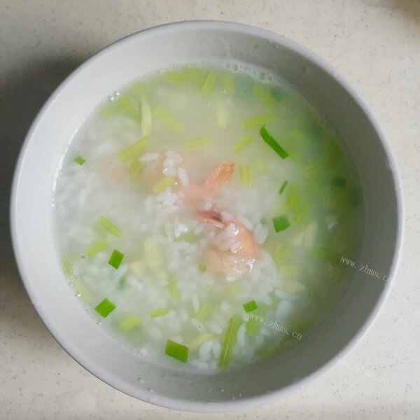 美味虾粥的做法