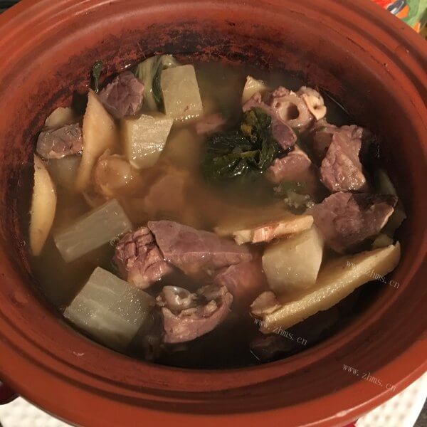 滋补猪肺汤的做法