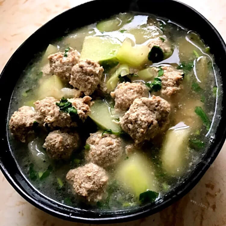 美味的冬瓜羊肉丸子汤