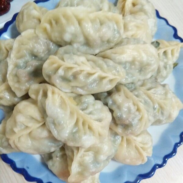 好吃的韭菜素饺子 
