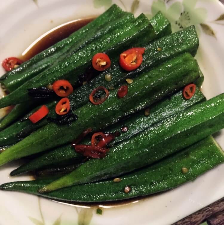 好吃的清蒸秋葵