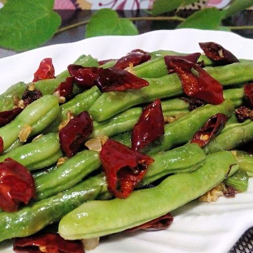 好吃的川味干煸豆角