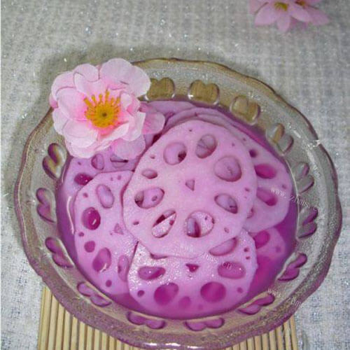 家常酸甜胭脂藕
