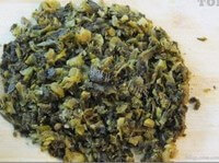 美味的咸菜毛豆做法图解1)