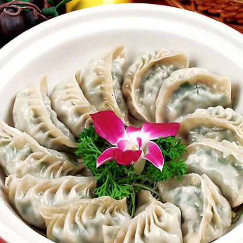 美味的猪肉韭菜饺子