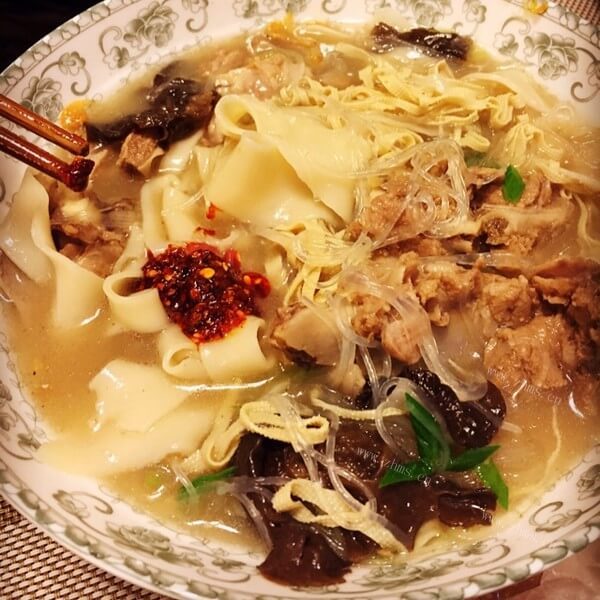 美味的鸡丝烩面的做法