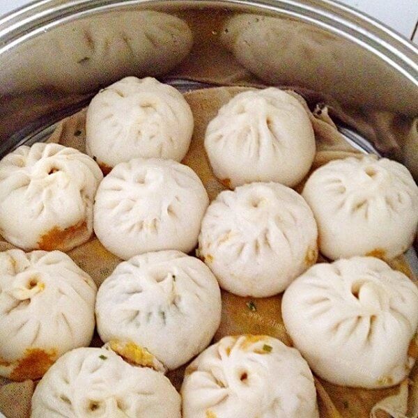 美味的胡萝卜羊肉包子